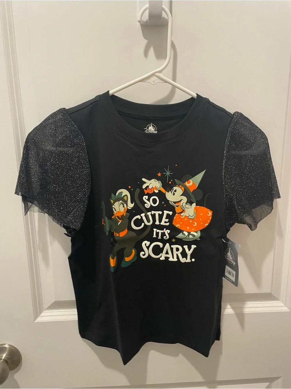 Minnie Mouse Daisy Duck So Cute it's Scary Halloween T-Shirt - Size 7/8 NWT